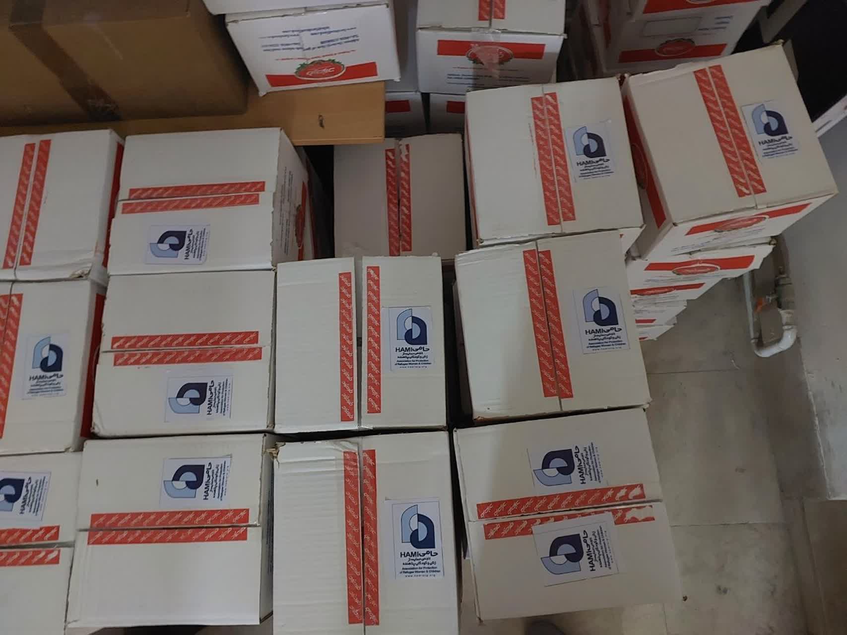 Distribution of relief packages